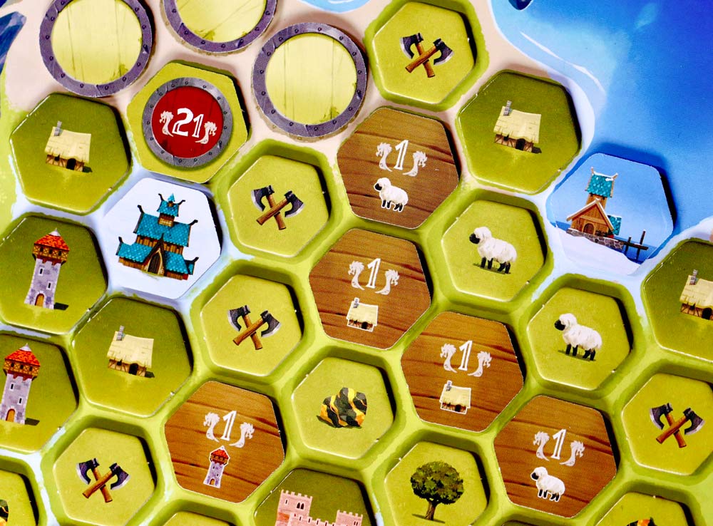 Компоненты настольной игры Остров викингов