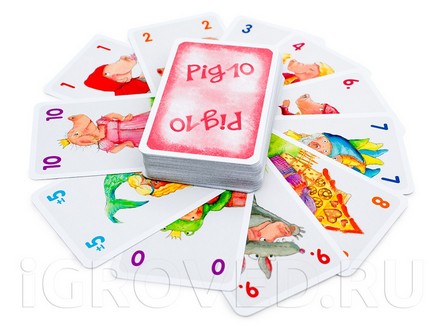 Настольная игра 10 свинок (Pig 10) Развивающая детская игра на устный счет